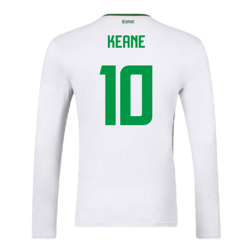 2024-2025 Republic of Ireland Away Long Sleeve Shirt (Keane 10)