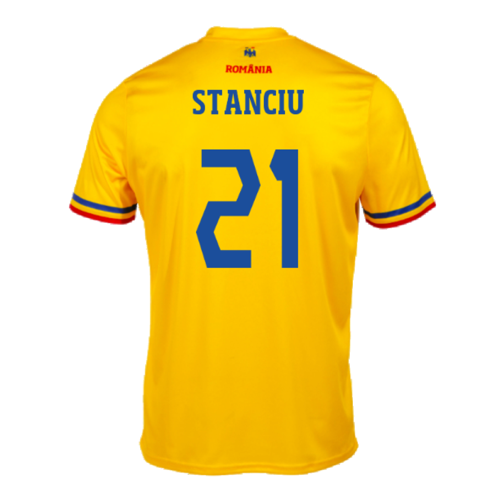 2024-2025 Romania Home Supporters Shirt (Kids) (Stanciu 21)