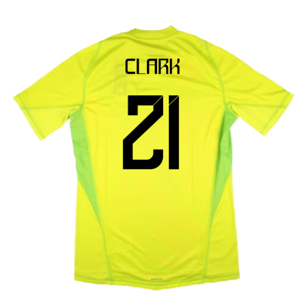 2024-2025 Scotland Home Goalkeeper Shirt (Yellow) (Clark 21)