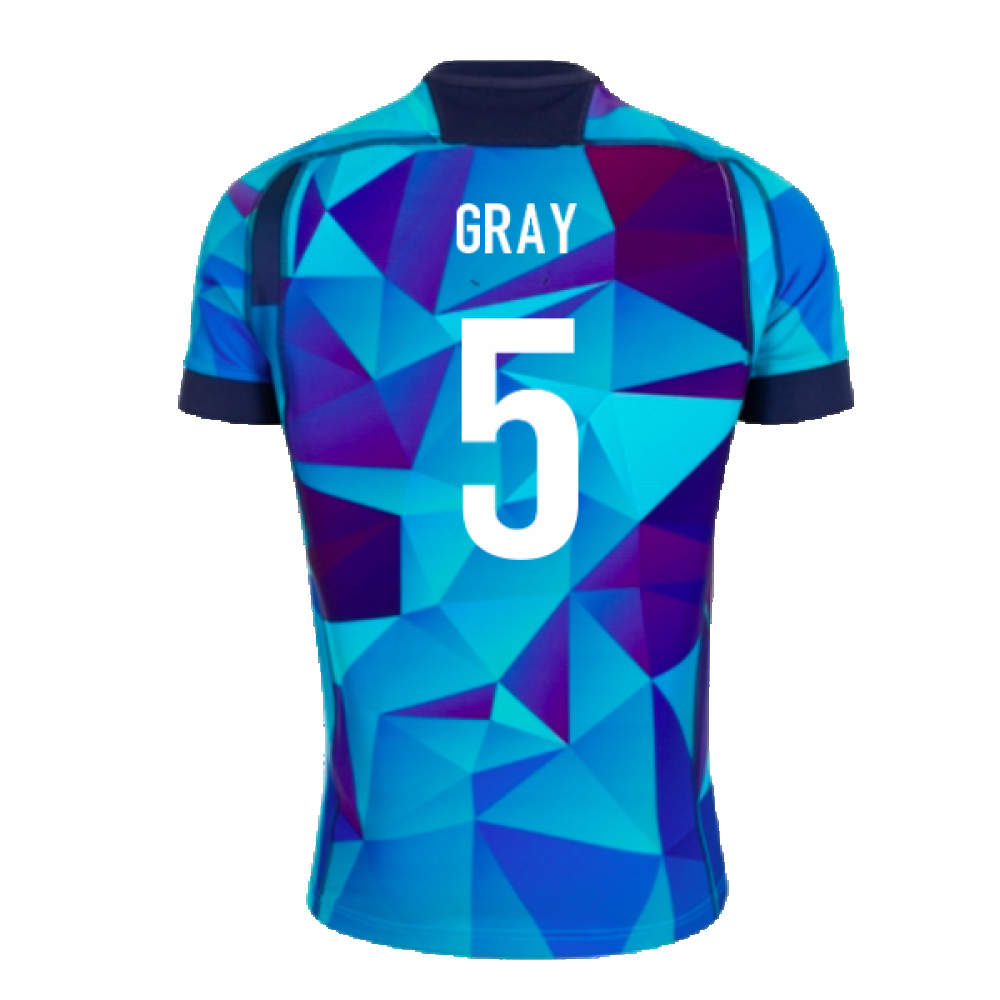 2024-2025 Scotland Rugby Training Jersey (Blue) (Gray 5)