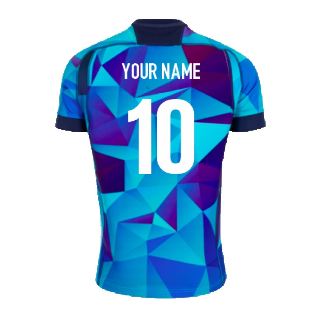 2024-2025 Scotland Rugby Training Jersey (Blue) (Your Name)