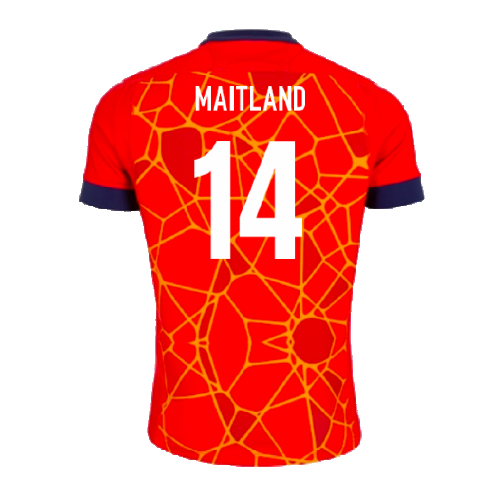 2024-2025 Scotland Rugby Training Jersey (Red) - Kids (Maitland 14)