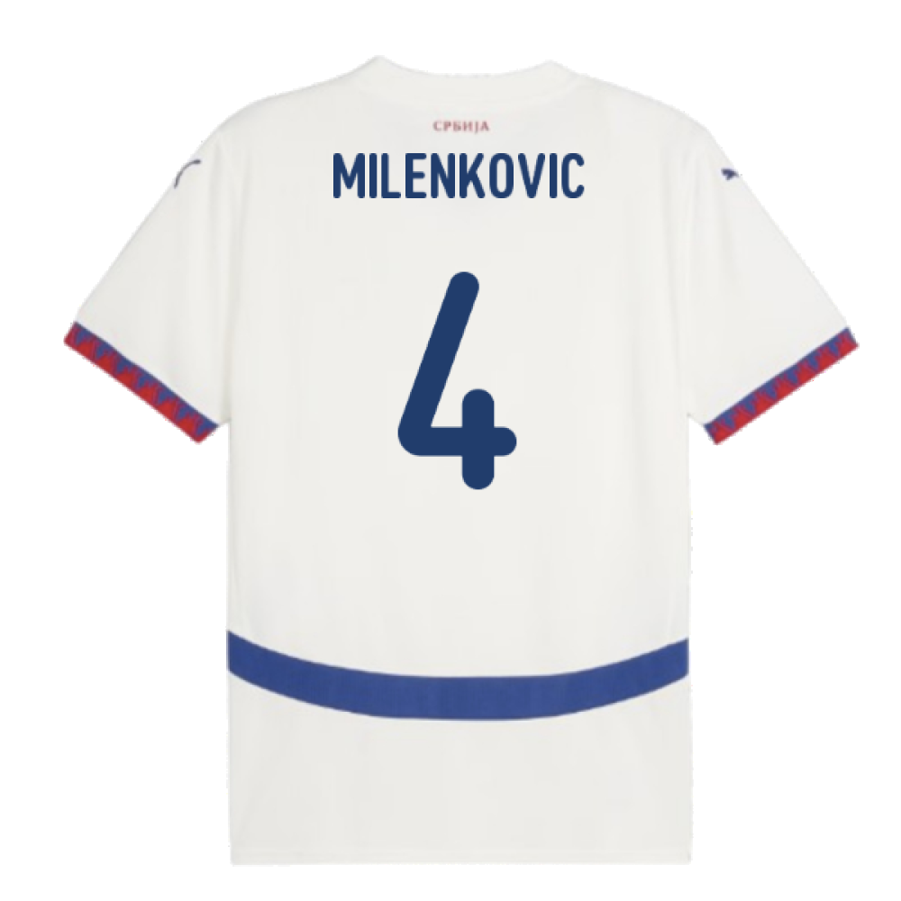 2024-2025 Serbia Away Shirt (Milenkovic 4)