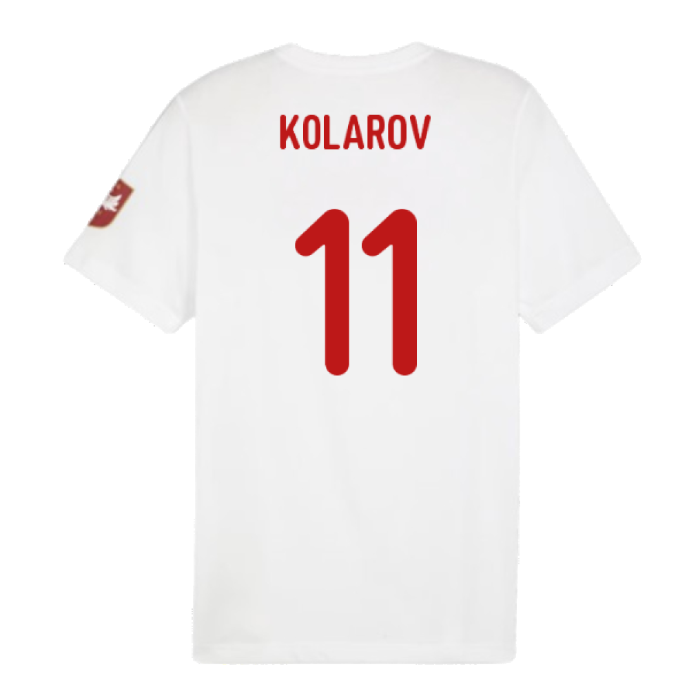 2024-2025 Serbia FtblIcons Tee (White) (Kolarov 11)