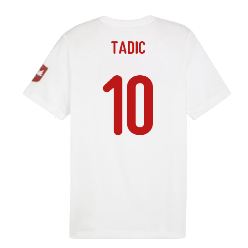 2024-2025 Serbia FtblIcons Tee (White) (Tadic 10)