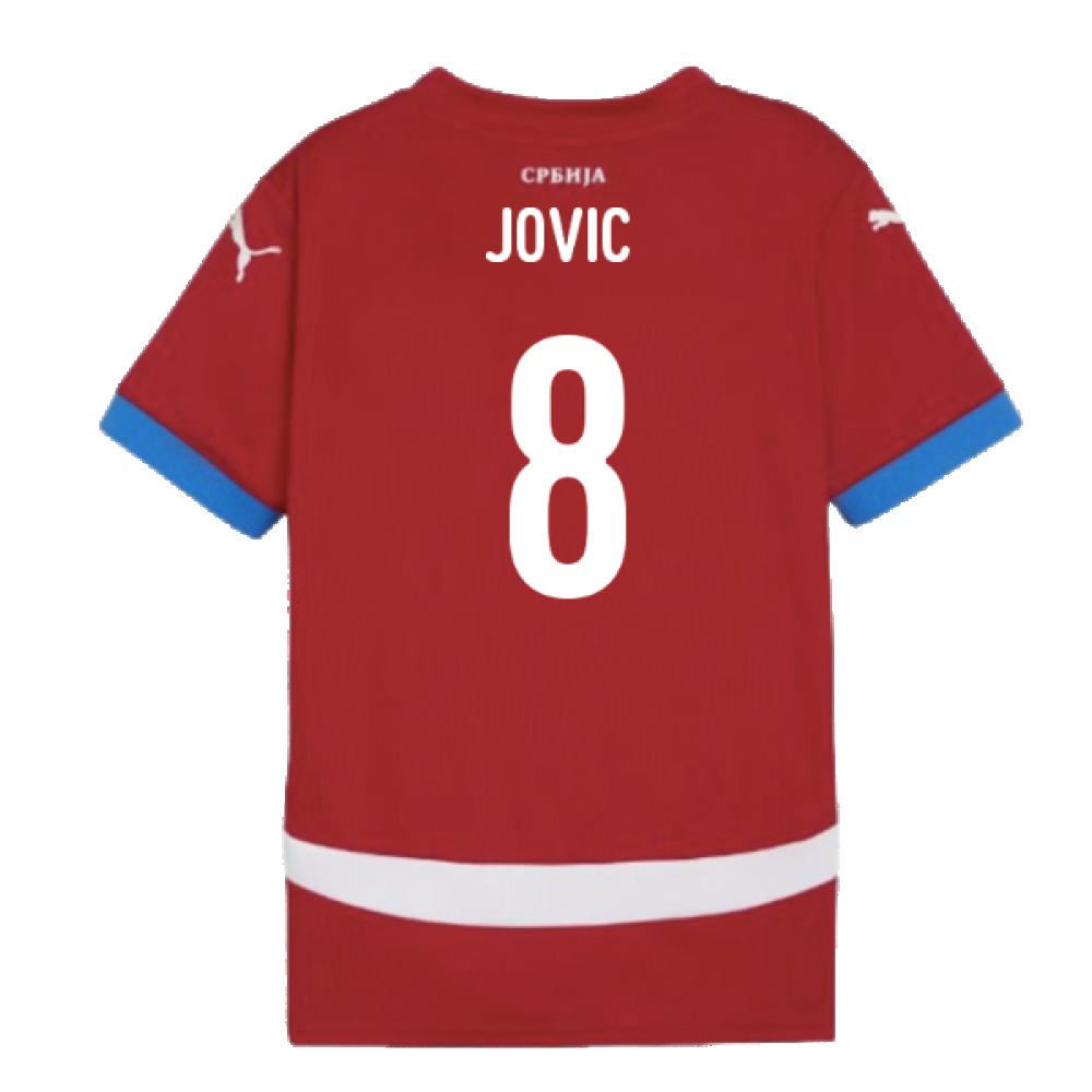 2024-2025 Serbia Home Shirt (Kids) (Jovic 8)