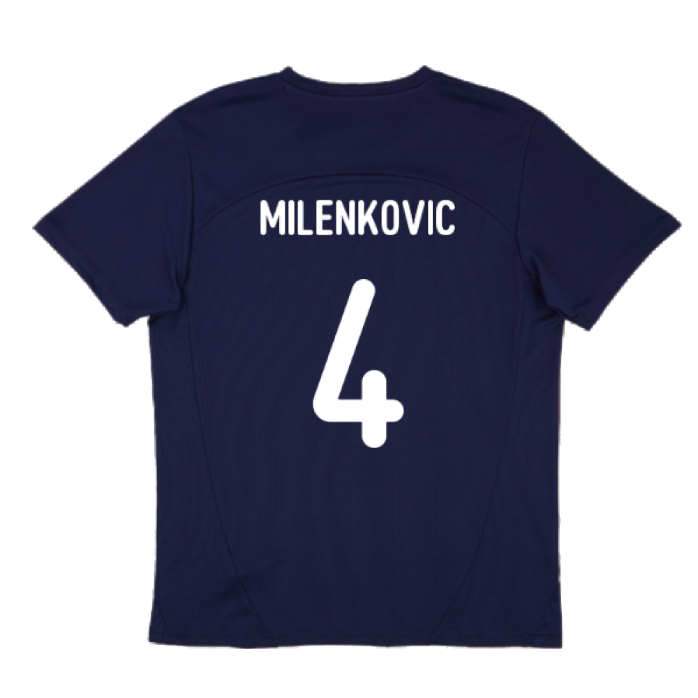 2024-2025 Serbia Training Jersey (Navy) (Milenkovic 4)