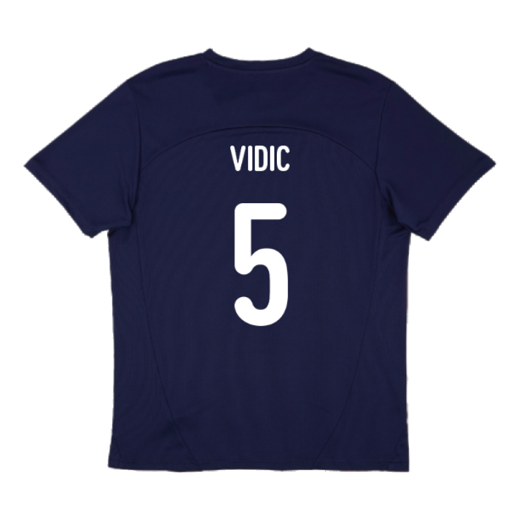 2024-2025 Serbia Training Jersey (Navy) (Vidic 5)