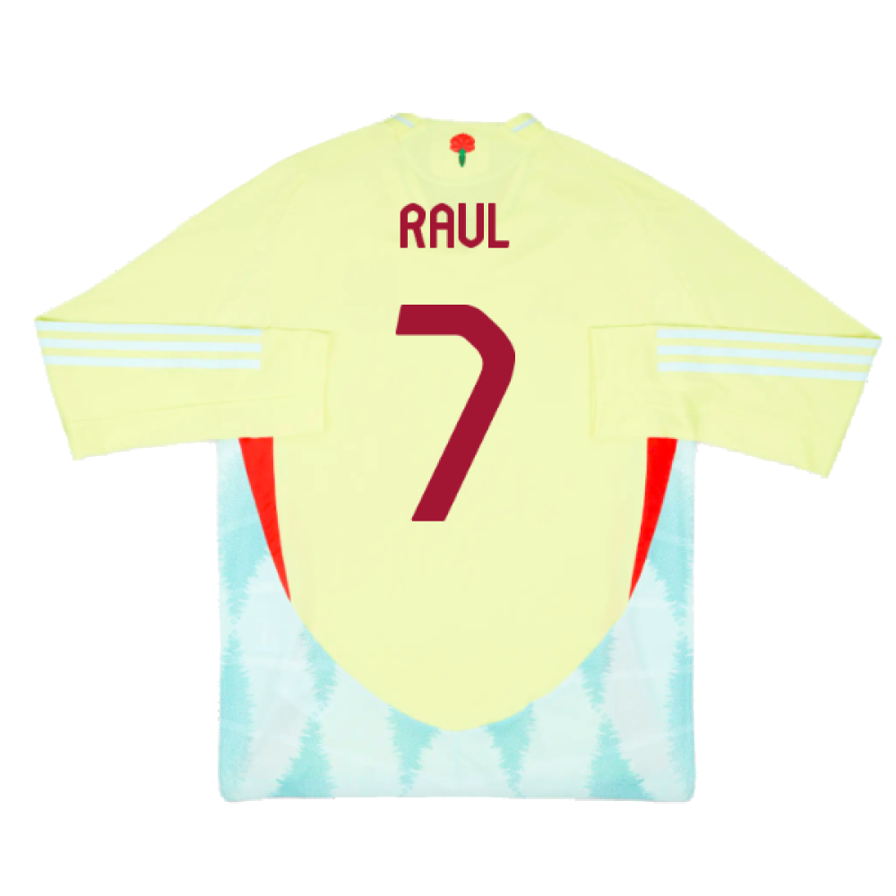 2024-2025 Spain Authentic Long Sleeve Away Shirt (Raul 7)