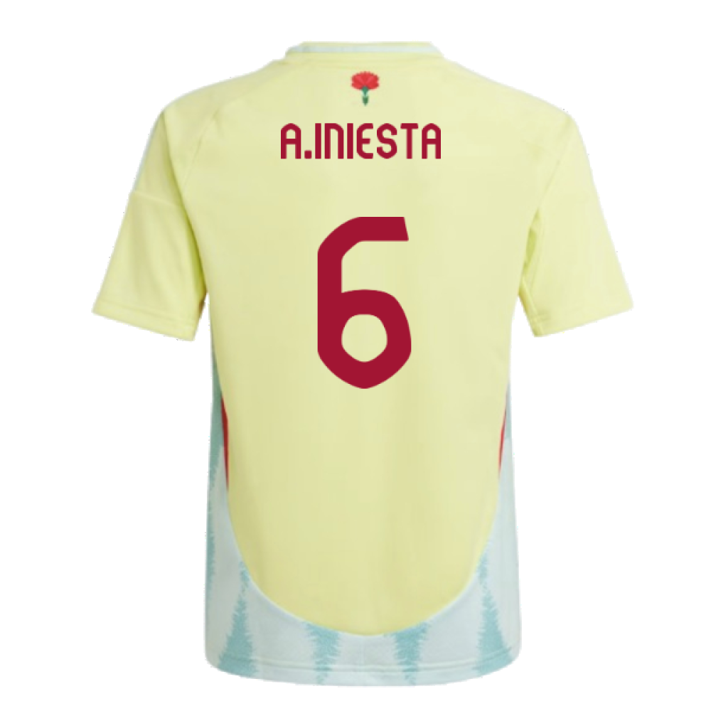 2024-2025 Spain Away Shirt (Kids) (A.Iniesta 6)