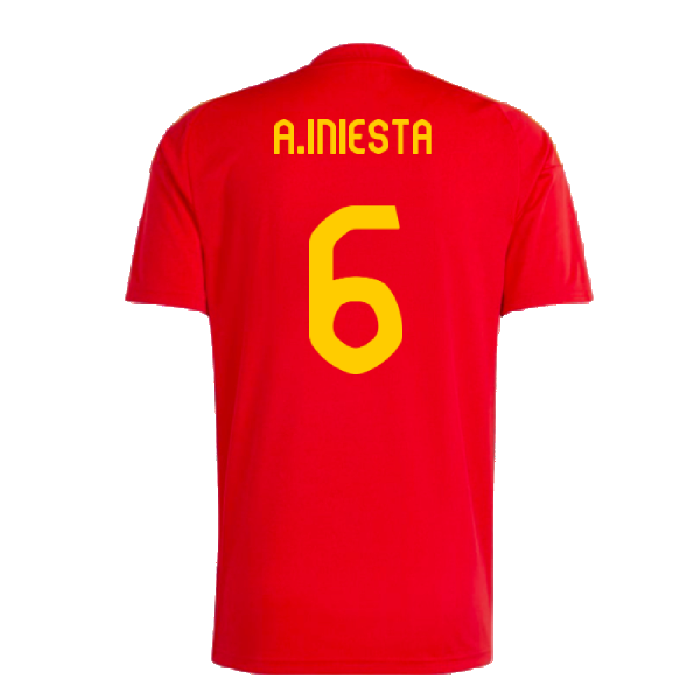 2024-2025 Spain Home Fan Jersey (A.Iniesta 6)