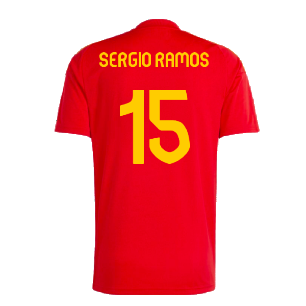 2024-2025 Spain Home Fan Jersey (Sergio Ramos 15)