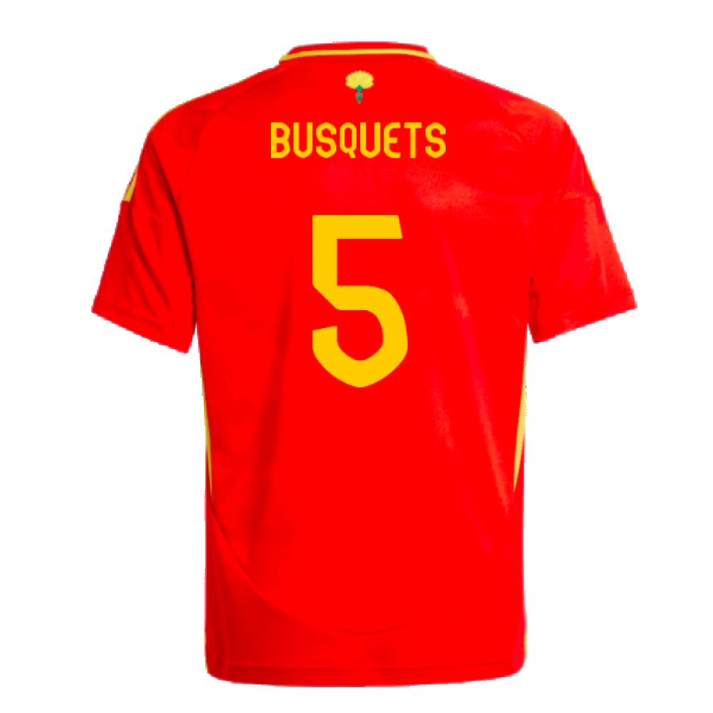 2024-2025 Spain Home Shirt (Kids) (Busquets 5)