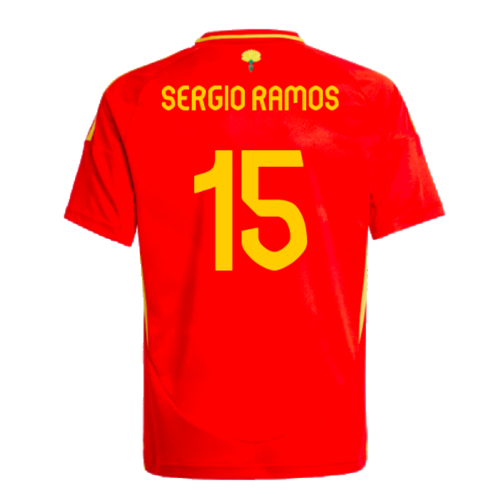 2024-2025 Spain Home Shirt (Kids) (Sergio Ramos 15)