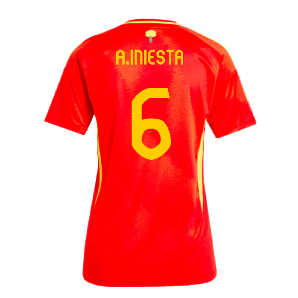 2024-2025 Spain Home Shirt (Ladies) (A.Iniesta 6)