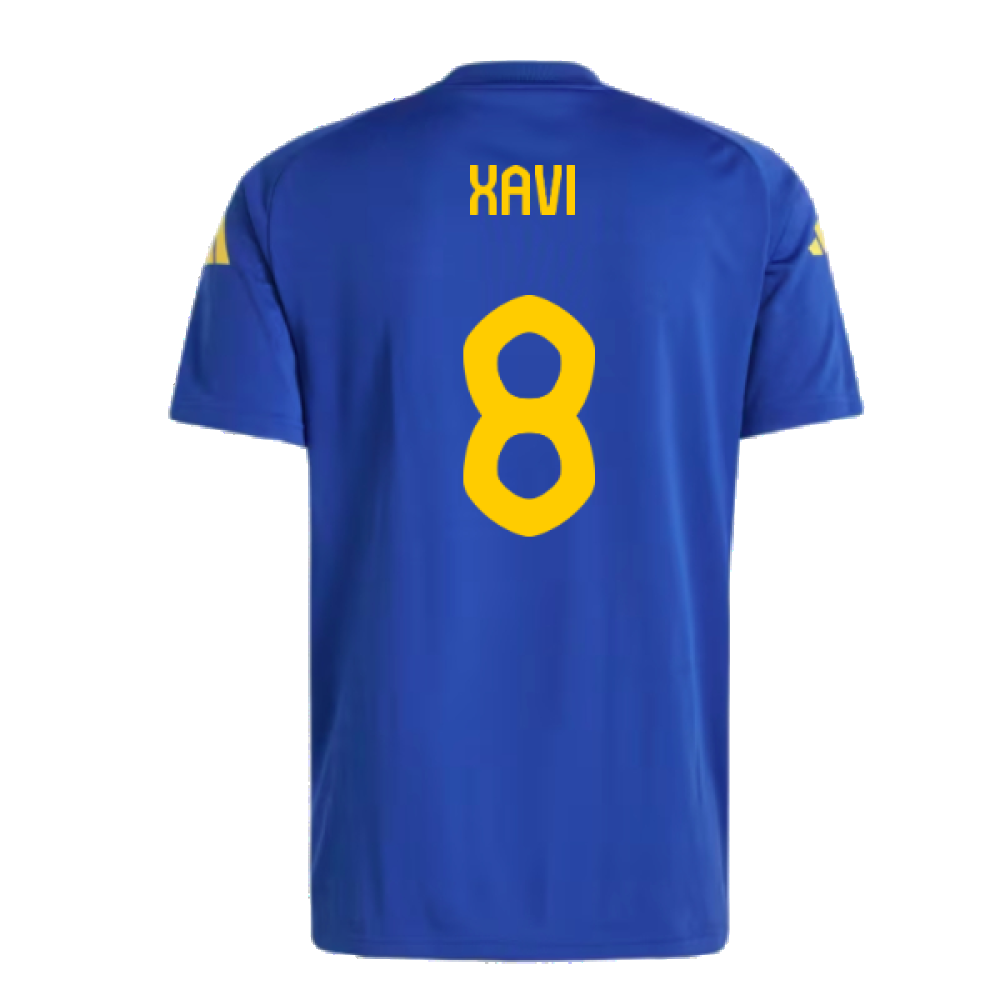 2024-2025 Spain Pre-Match Shirt (Victory Blue) (Xavi 8)