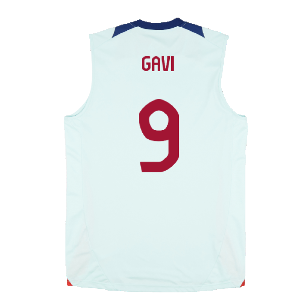 2024-2025 Spain Sleeveless Jersey (Mint) (Gavi 9)