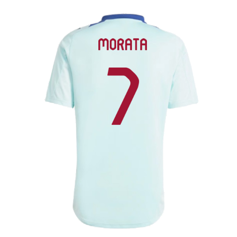 2024-2025 Spain Training Jersey (Halo Mint) (Morata 7)