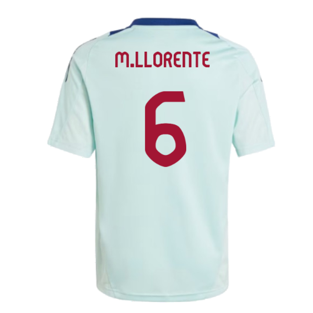 2024-2025 Spain Training Jersey (Turquoise) - Kids (M.Llorente 6)