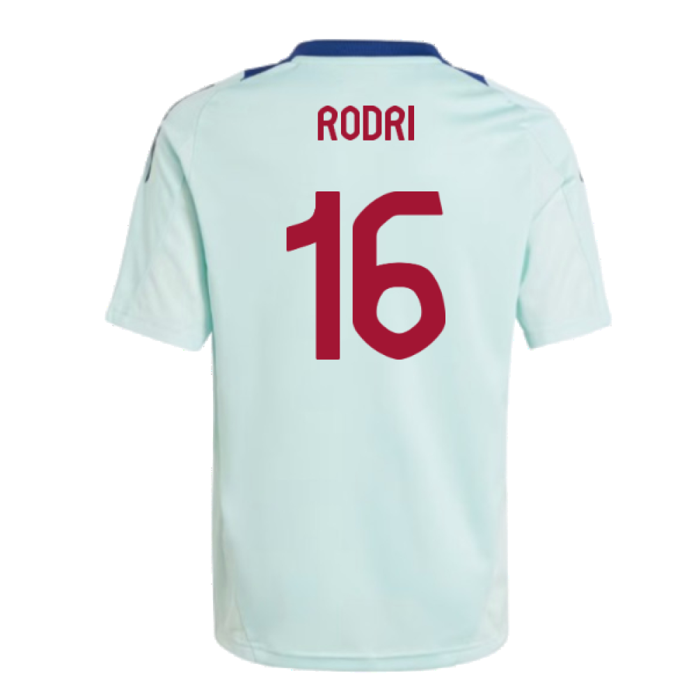 2024-2025 Spain Training Jersey (Turquoise) - Kids (Rodrigo 16)