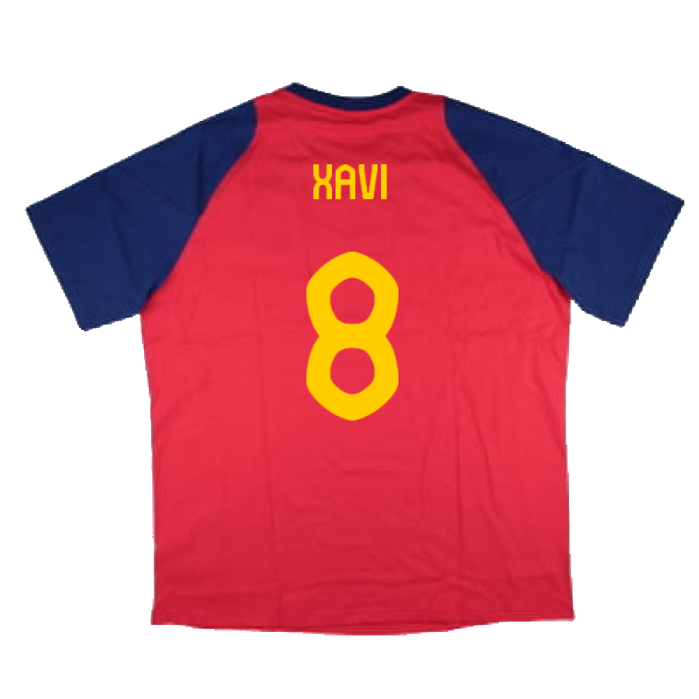 2024-2025 Spain Training Tee (Red) (Xavi 8)