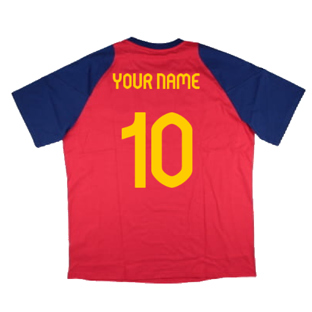 2024-2025 Spain Training Tee (Red) (Your Name)