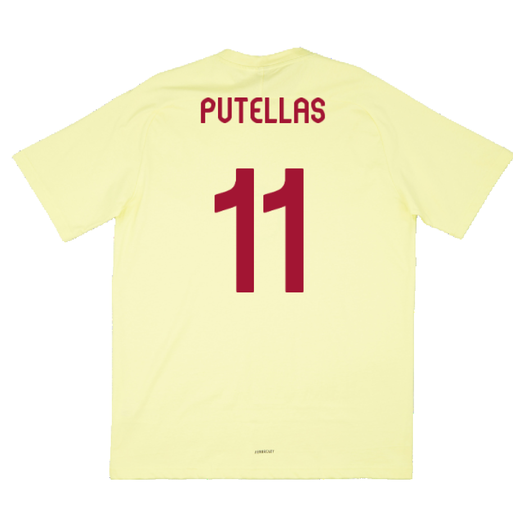 2024-2025 Spain Travel Tee (Yellow) (Putellas 11)