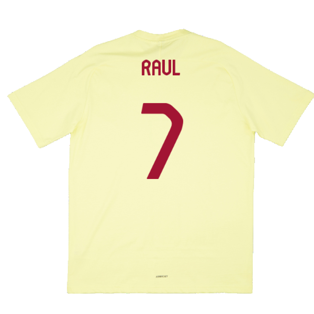 2024-2025 Spain Travel Tee (Yellow) (Raul 7)