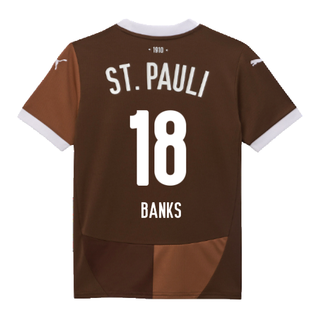 2024-2025 St Pauli Home Shirt (Kids) (Banks 18)