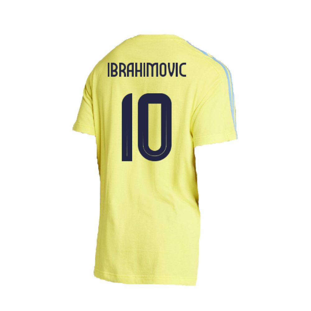 2024-2025 Sweden DNA Tee (Yellow) (IBRAHIMOVIC 10)