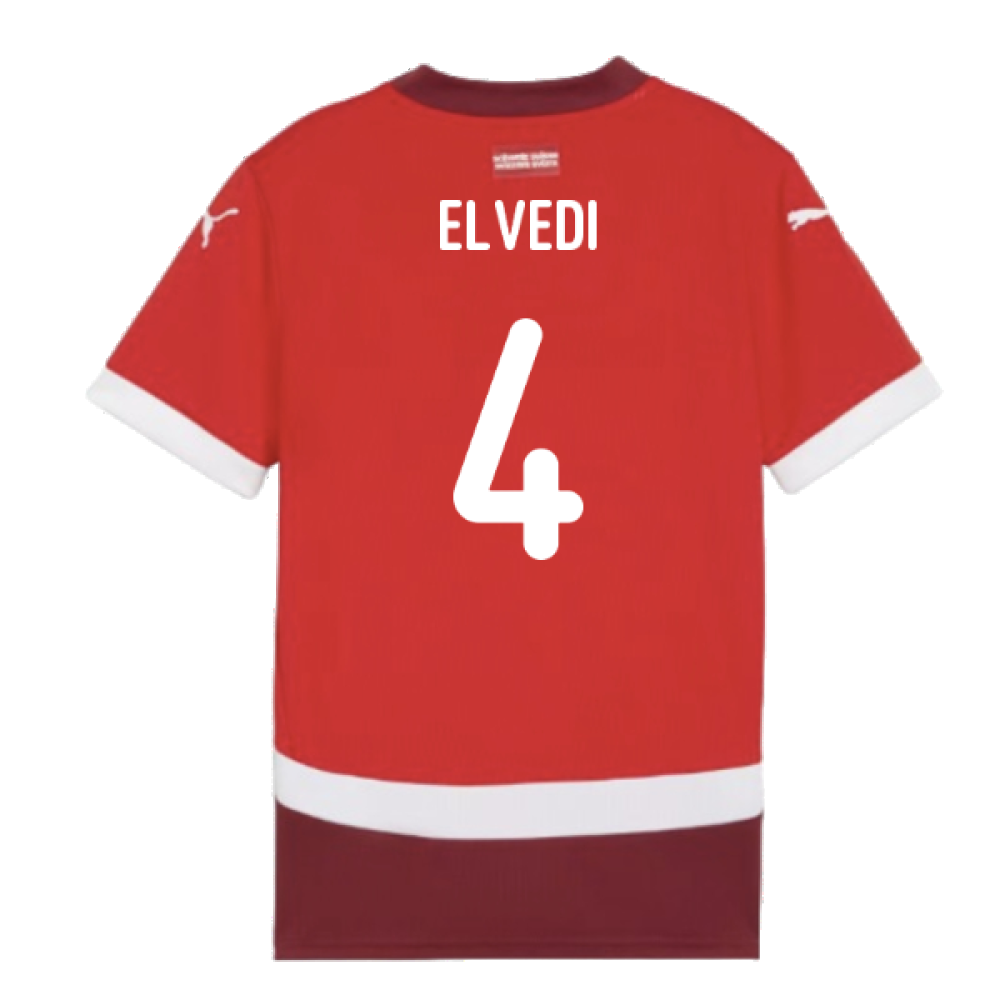 2024-2025 Switzerland Home Shirt (Kids) (Elvedi 4)