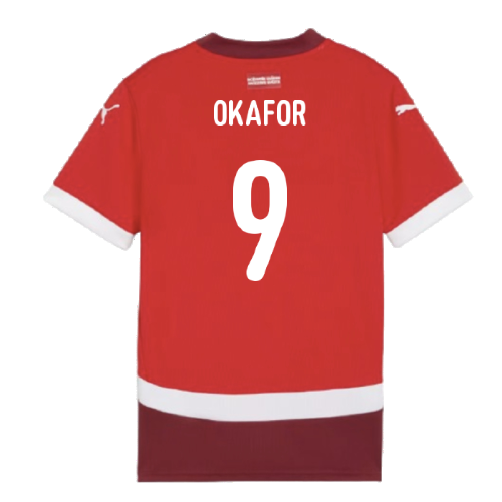 2024-2025 Switzerland Home Shirt (Kids) (Okafor 9)