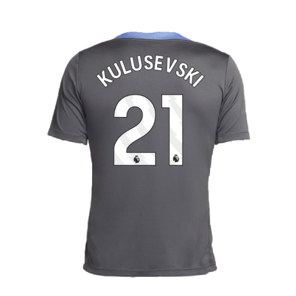 2024-2025 Tottenham Dri-Fit Strike Training Shirt (Dark Grey) (Kulusevski 21)