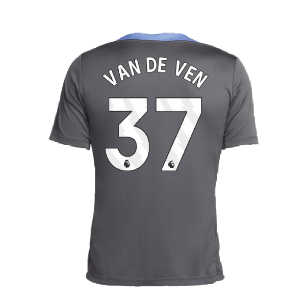 2024-2025 Tottenham Dri-Fit Strike Training Shirt (Dark Grey) (Van De Ven 37)