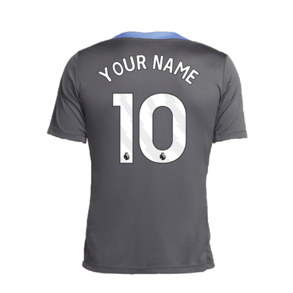 2024-2025 Tottenham Dri-Fit Strike Training Shirt (Dark Grey) (Your Name)