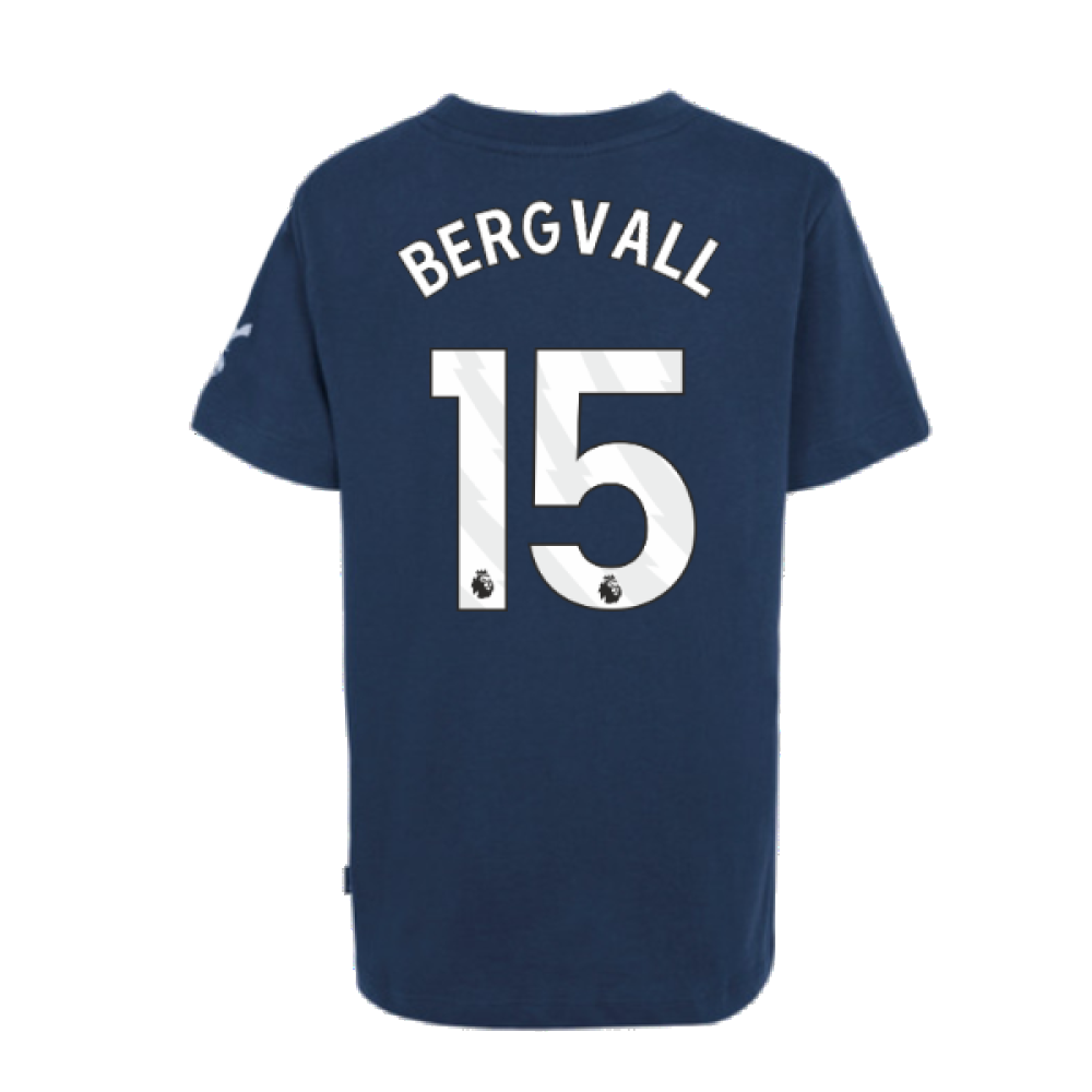 2024-2025 Tottenham Hotspur Just Do It T-Shirt (Navy) - Kids (Bergvall 15)