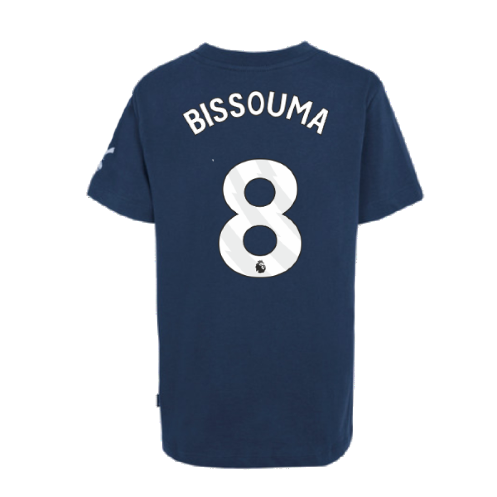 2024-2025 Tottenham Hotspur Just Do It T-Shirt (Navy) - Kids (Bissouma 8)