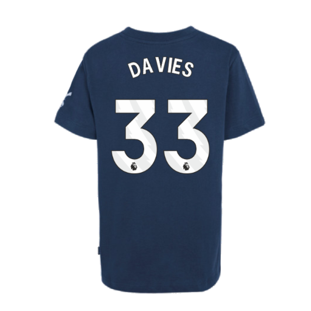 2024-2025 Tottenham Hotspur Just Do It T-Shirt (Navy) - Kids (Davies 33)