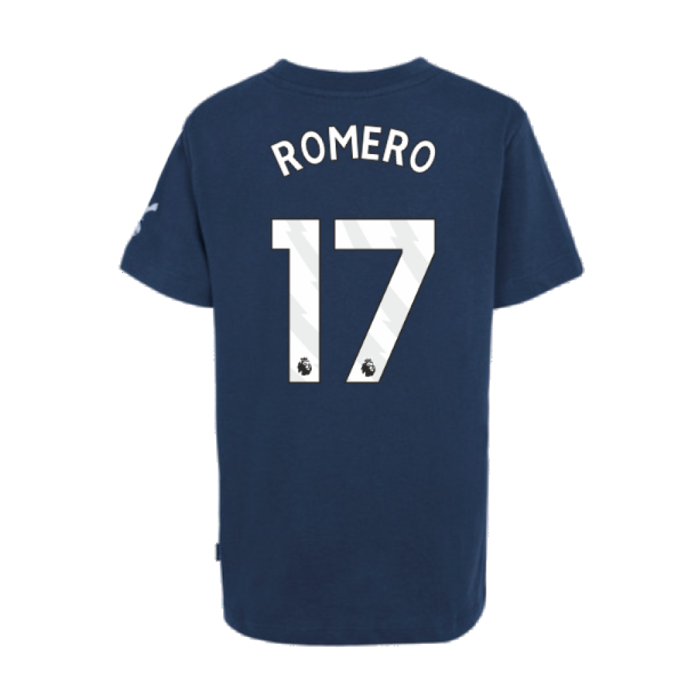 2024-2025 Tottenham Hotspur Just Do It T-Shirt (Navy) - Kids (Romero 17)