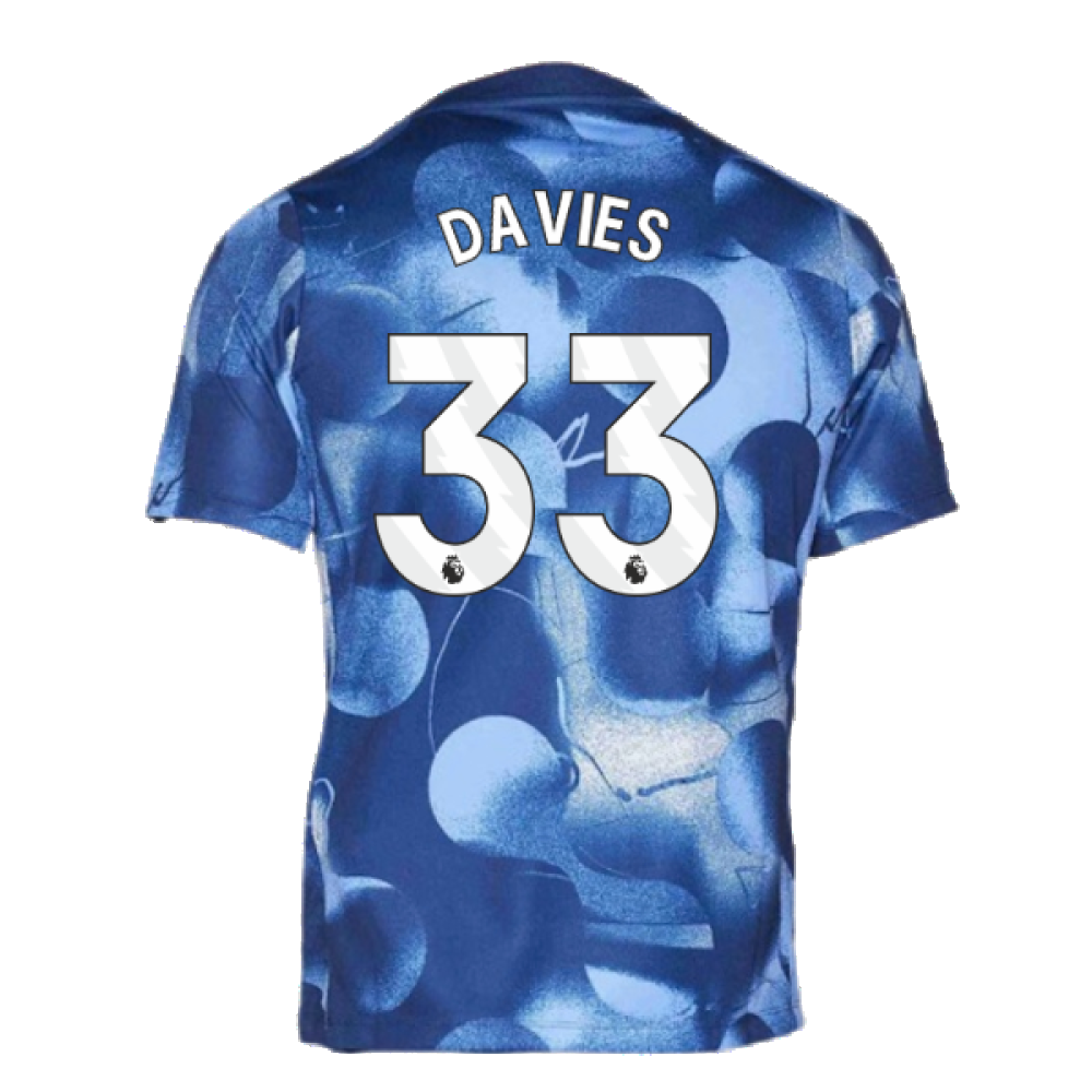 2024-2025 Tottenham Pre-Match Shirt (Binary Blue) (Davies 33)