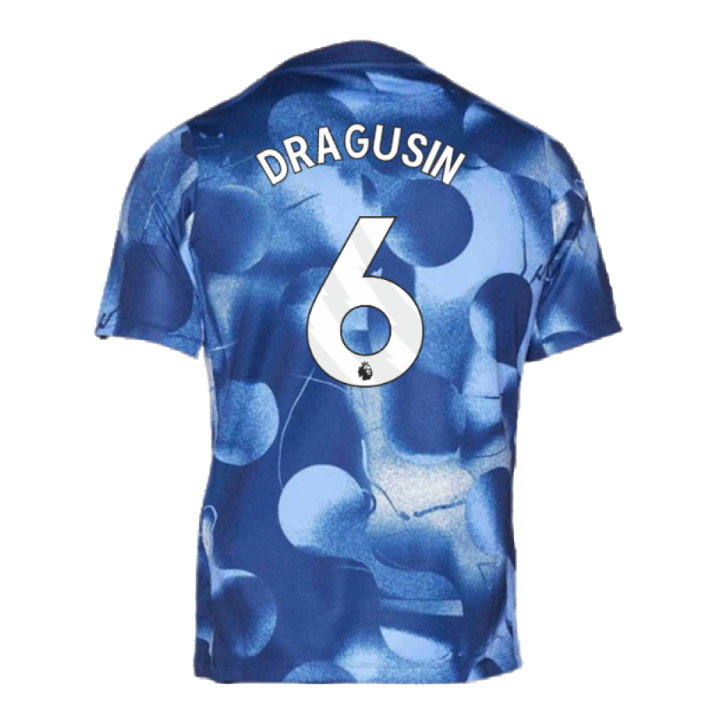 2024-2025 Tottenham Pre-Match Shirt (Binary Blue) (Dragusin 6)