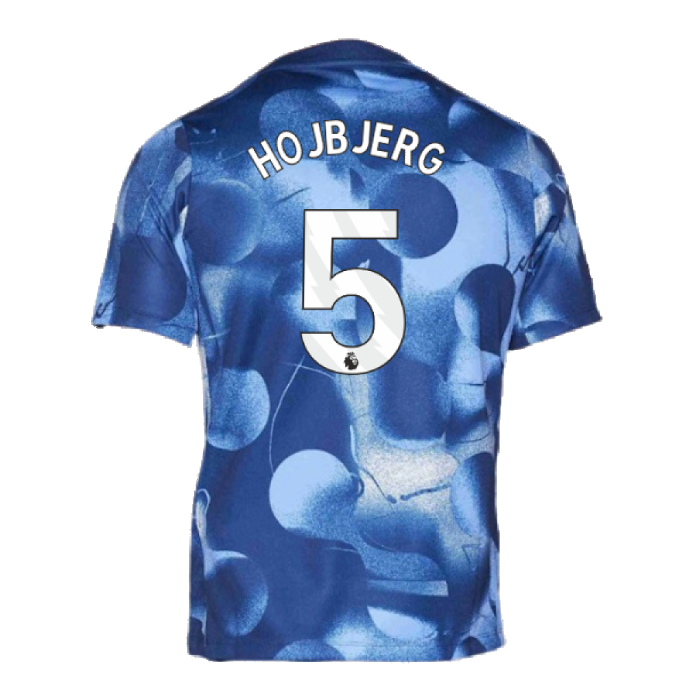 2024-2025 Tottenham Pre-Match Shirt (Binary Blue) (Hojbjerg 5)