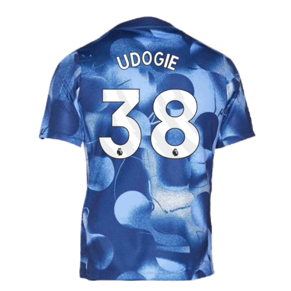 2024-2025 Tottenham Pre-Match Shirt (Binary Blue) (Udogie 38)