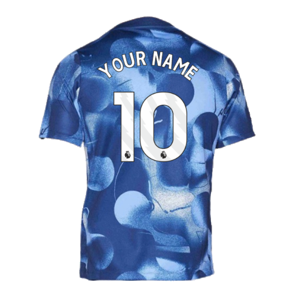 2024-2025 Tottenham Pre-Match Shirt (Binary Blue) (Your Name)