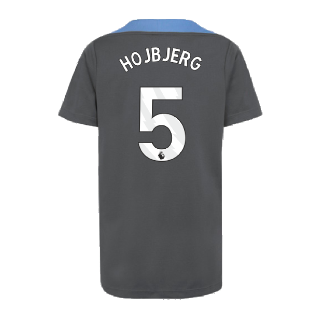 2024-2025 Tottenham Strike Dri-Fit Shirt (Dark Grey) - Kids (Hojbjerg 5)