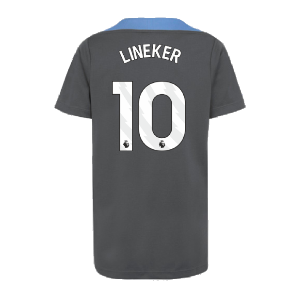 2024-2025 Tottenham Strike Dri-Fit Shirt (Dark Grey) - Kids (Lineker 10)