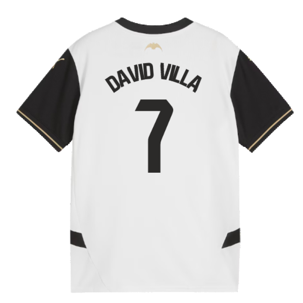 2024-2025 Valencia Home Shirt (Kids) (David Villa 7)