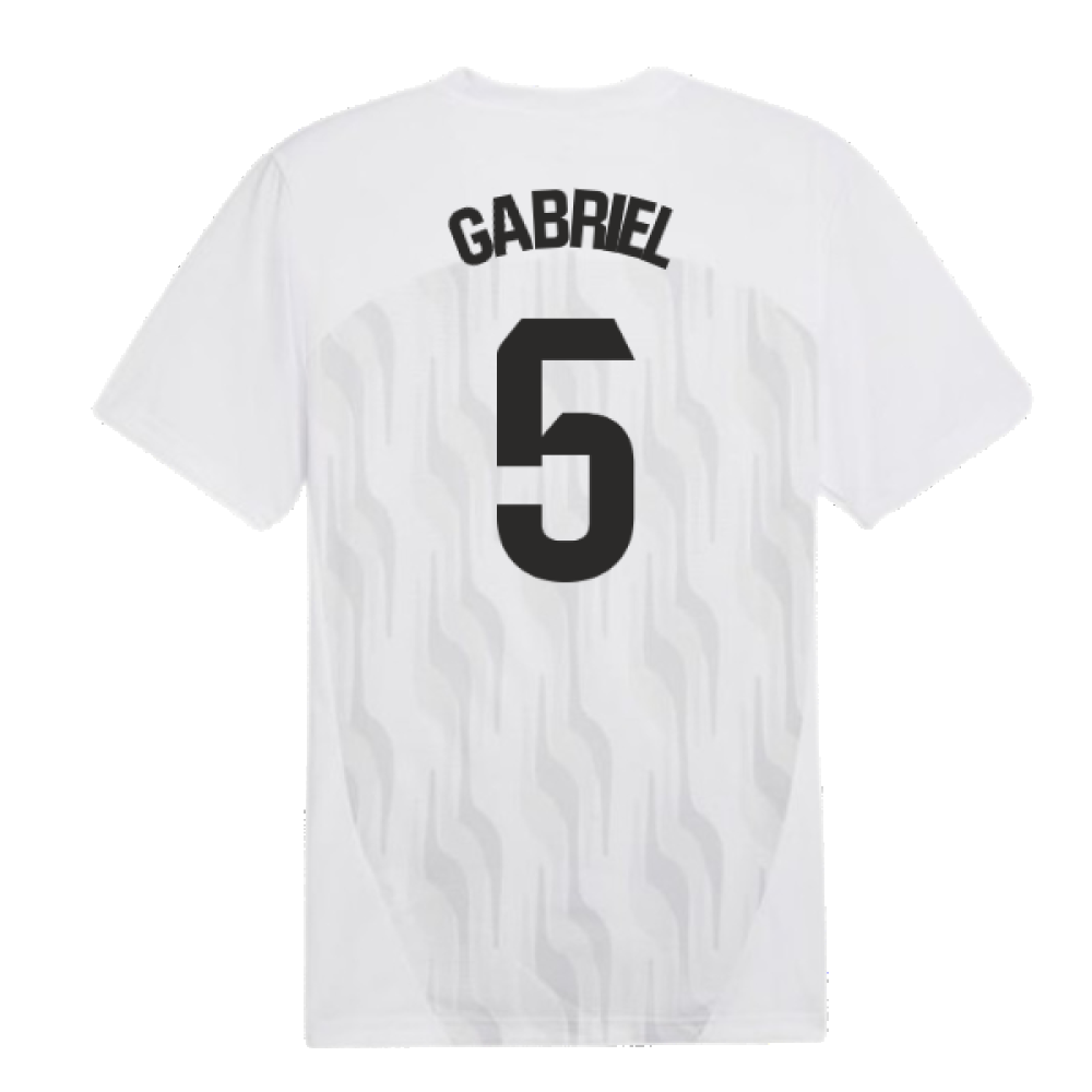 2024-2025 Valencia Pre-Match Shirt (White) (Gabriel 5)