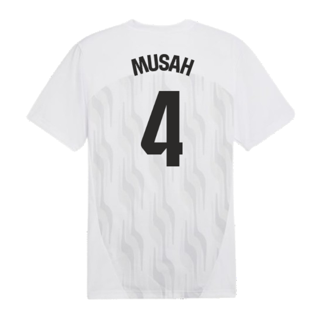 2024-2025 Valencia Pre-Match Shirt (White) (Musah 4)