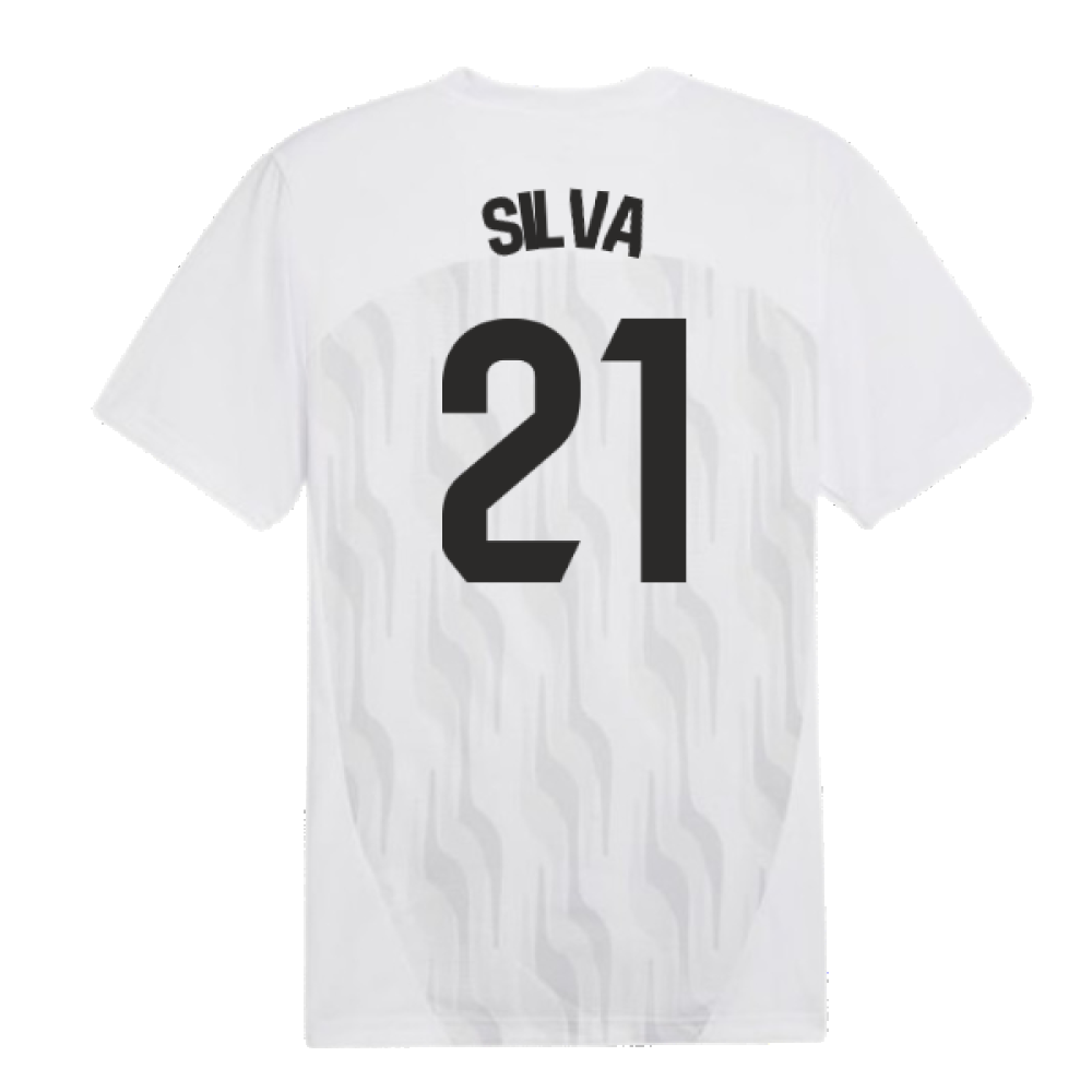 2024-2025 Valencia Pre-Match Shirt (White) (Silva 21)